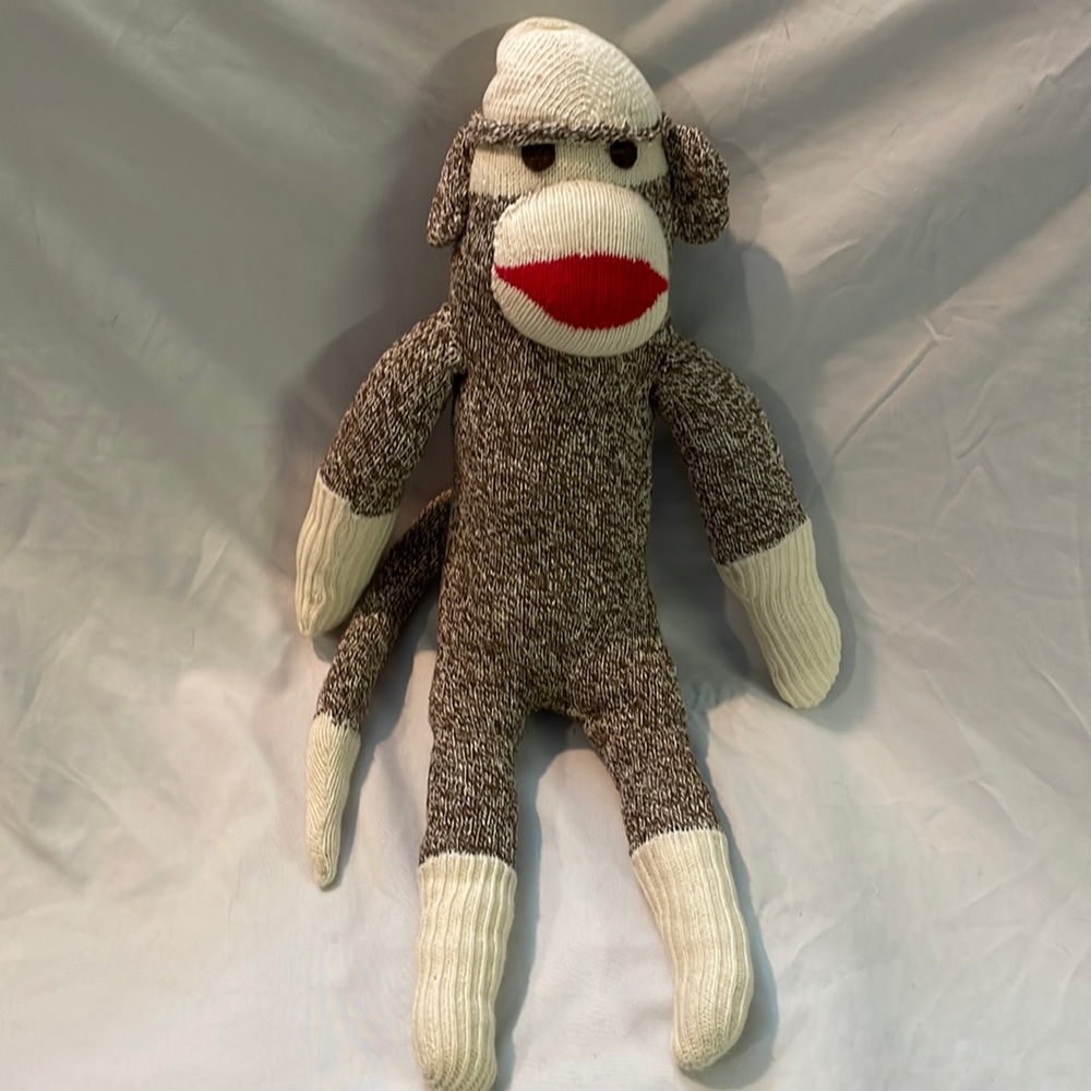Vintage 17” Sock Monkey! Rare!